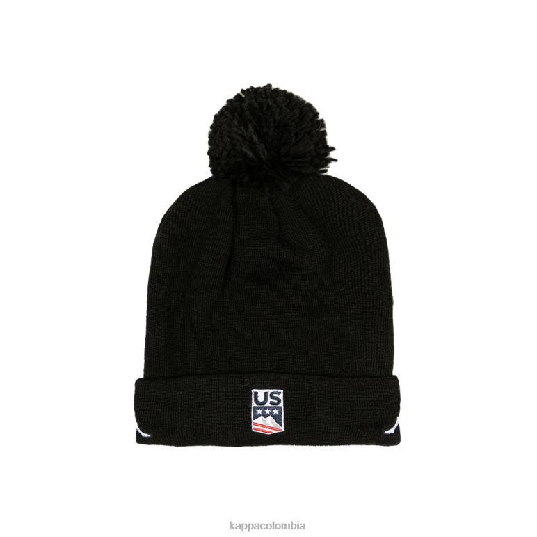 Kappa unisexo Gorro Flock P Us de 6cento negro B8N4D291