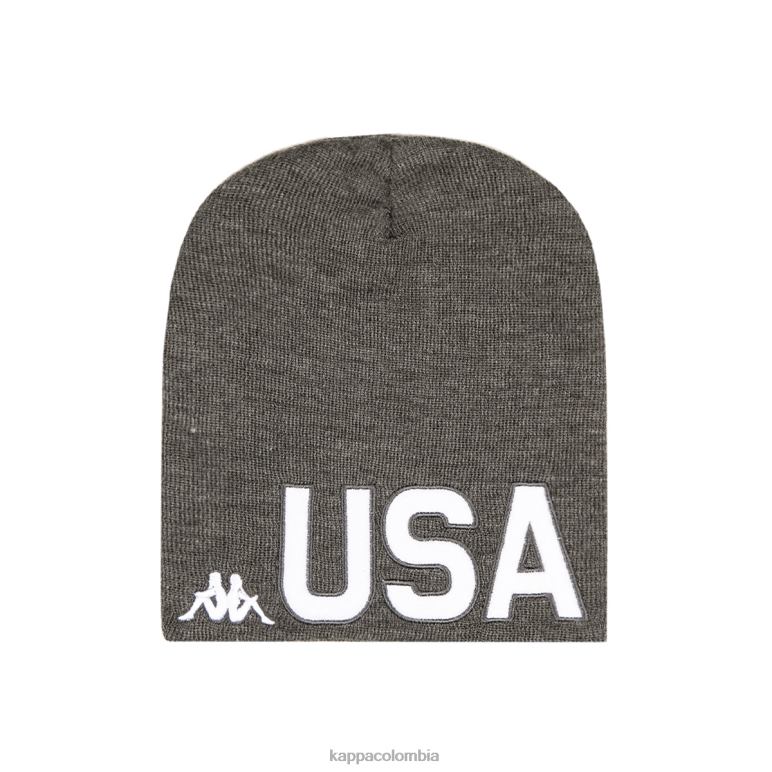 Kappa unisexo 6cento wabato2 sombrero estadounidense gris B8N4D287