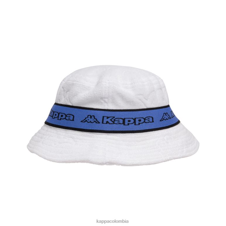 Kappa unisexo sombrero de pescador ello con cinta del logo blanco azul B8N4D300
