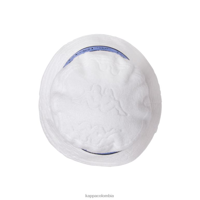 Kappa unisexo sombrero de pescador ello con cinta del logo blanco azul B8N4D300