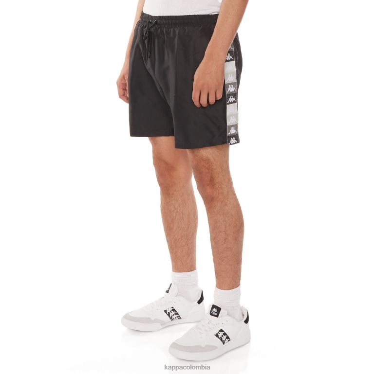 Kappa hombres auténticos bañadores Grant azabache negro B8N4D226