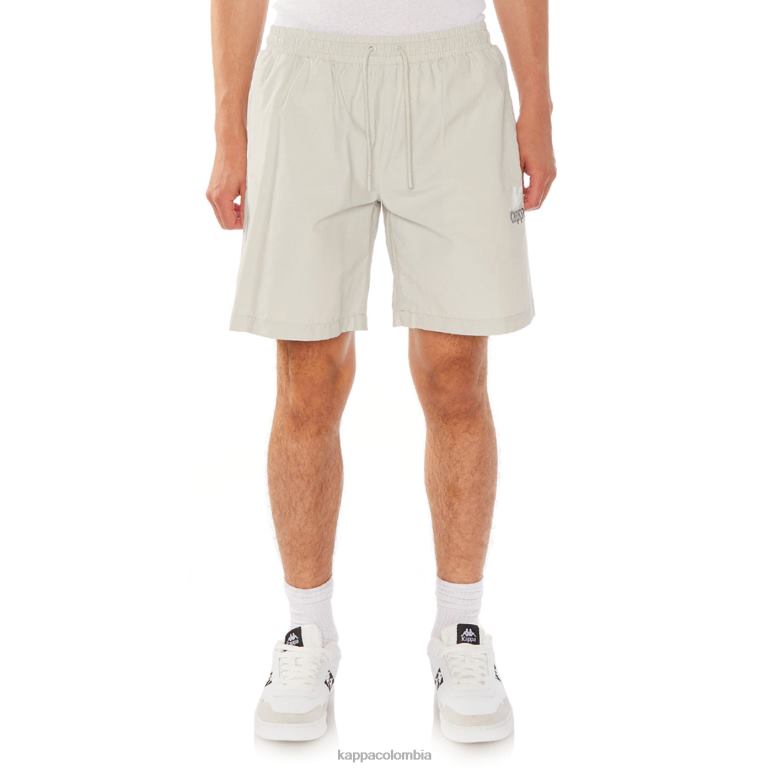 Kappa hombres auténticos pantalones cortos wale gris B8N4D232