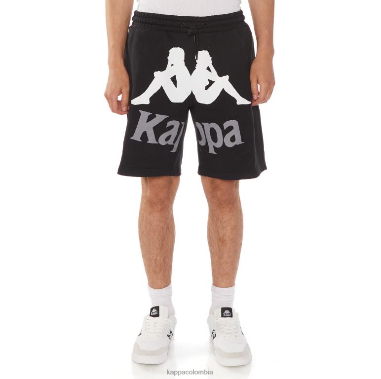 Kappa hombres pantalones cortos anjuan autenticos azabache negro B8N4D230