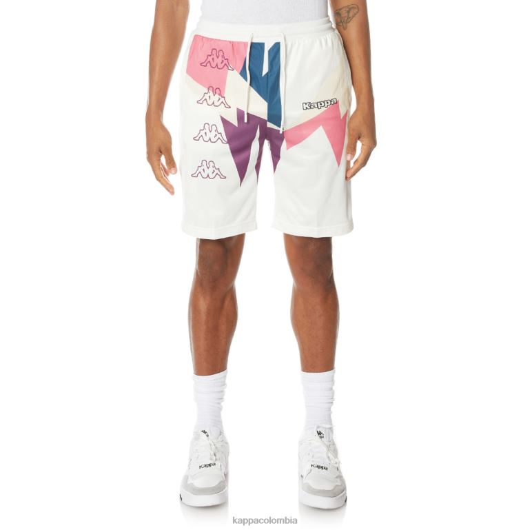 Kappa hombres pantalones cortos con logo blanco B8N4D257