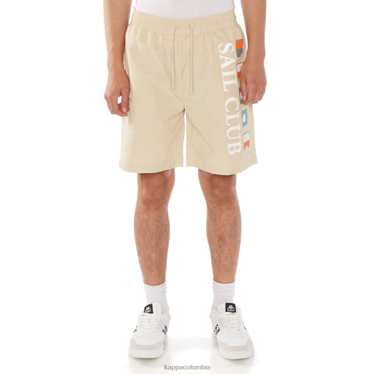 Kappa hombres pantalones cortos rojos beige B8N4D219