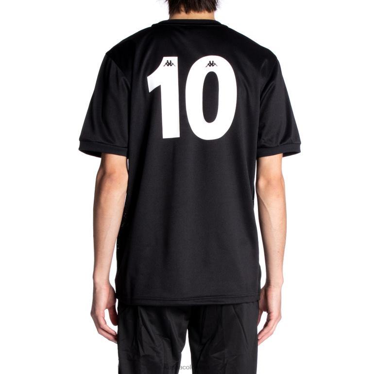 Kappa hombres auténtica camiseta de arnold azabache negro B8N4D211
