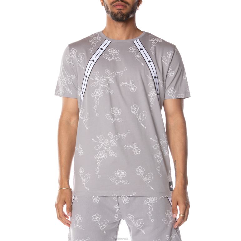 Kappa hombres auténtica camiseta jpn volfi gris B8N4D171