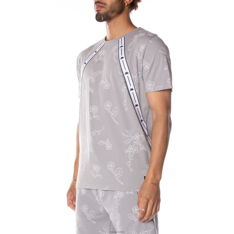 Kappa hombres auténtica camiseta jpn volfi gris B8N4D171