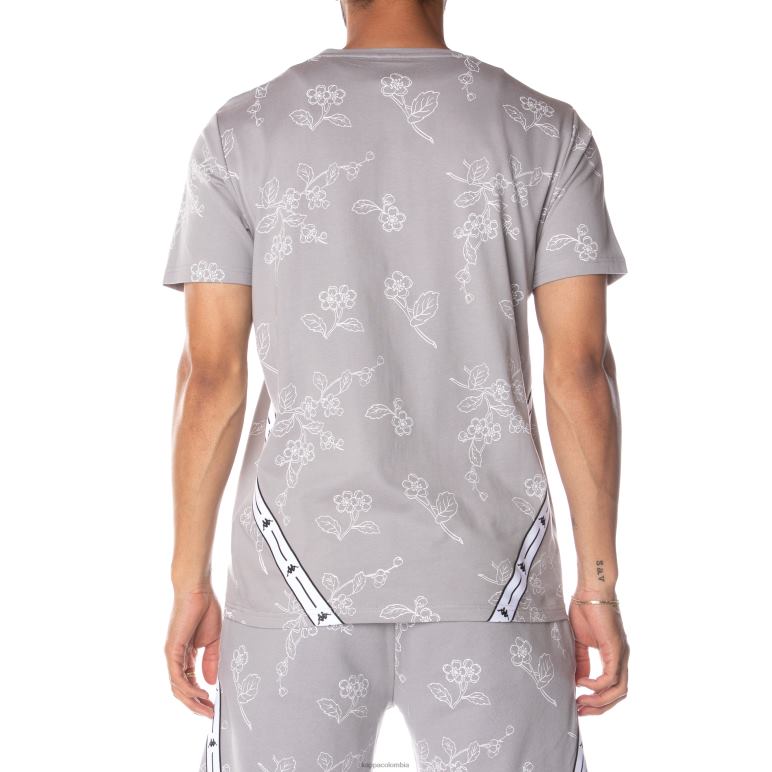 Kappa hombres auténtica camiseta jpn volfi gris B8N4D171