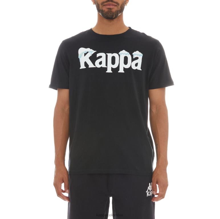 Kappa hombres auténtica camiseta sfreeze humo negro B8N4D178