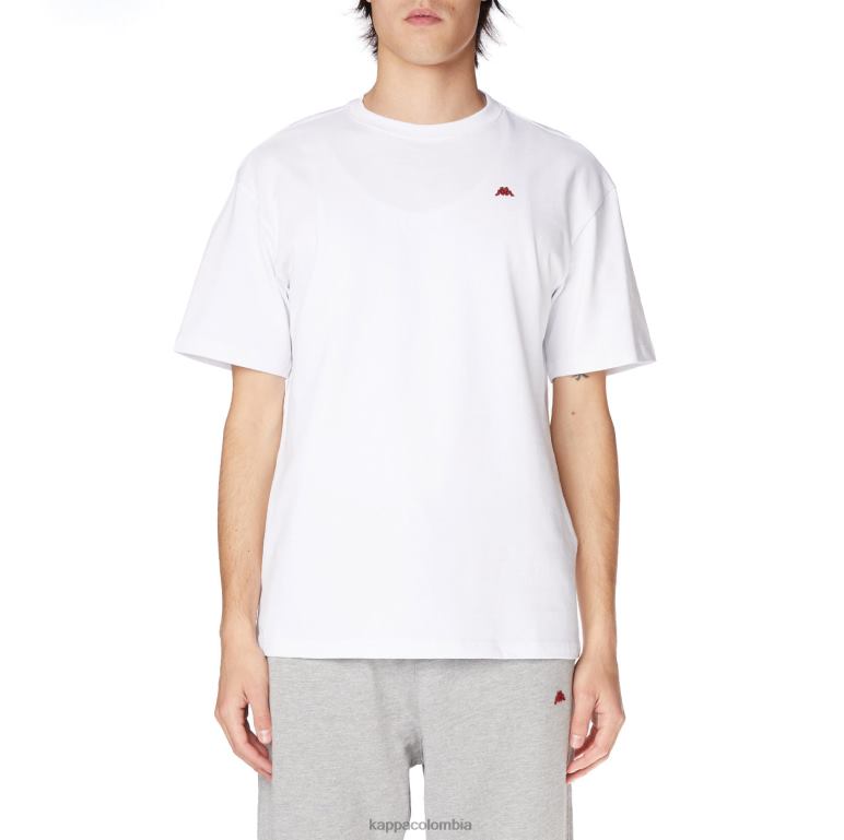 Kappa hombres bata giovani darphis camiseta blanco B8N4D201