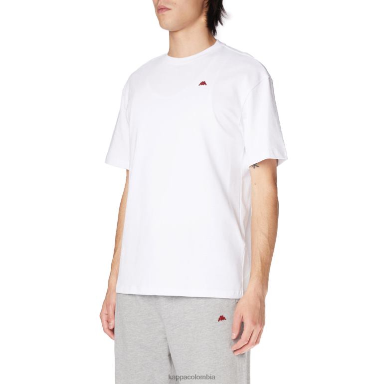 Kappa hombres bata giovani darphis camiseta blanco B8N4D201