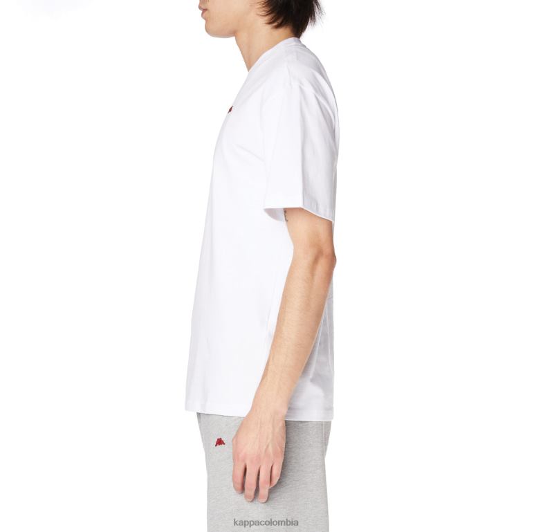 Kappa hombres bata giovani darphis camiseta blanco B8N4D201