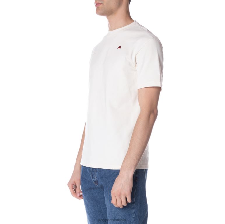 Kappa hombres bata giovani darphis camiseta crema B8N4D151