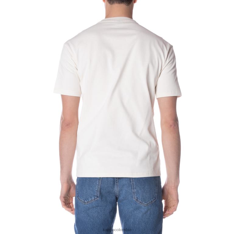 Kappa hombres bata giovani darphis camiseta crema B8N4D151