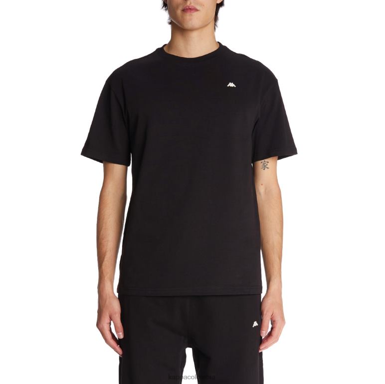 Kappa hombres bata giovani darphis camiseta negro B8N4D152