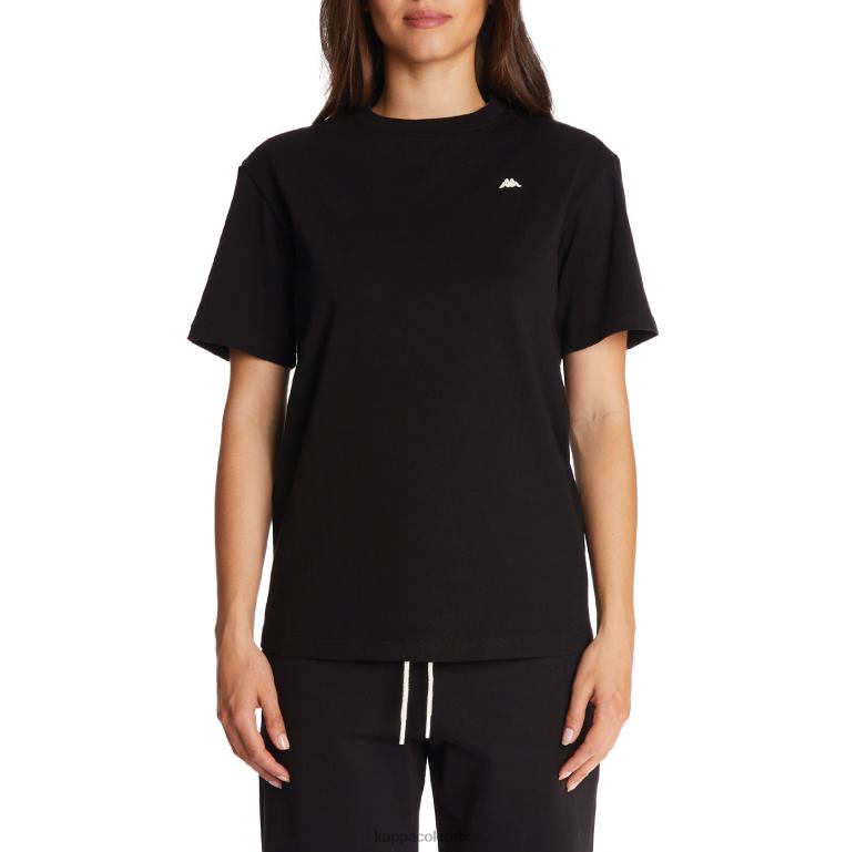 Kappa hombres bata giovani darphis camiseta negro B8N4D152