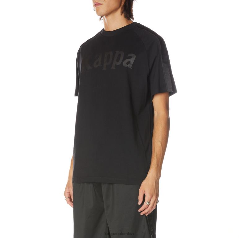 Kappa hombres camiseta 222 banda balima azabache negro B8N4D184