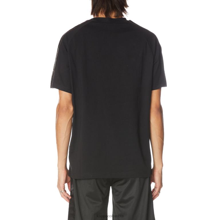 Kappa hombres camiseta 222 banda balima azabache negro B8N4D184