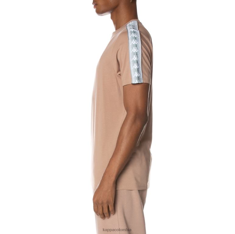 Kappa hombres camiseta 222 banda dabst beige B8N4D155
