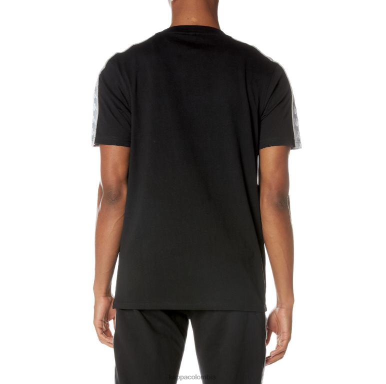 Kappa hombres camiseta 222 banda dabst negro azabache B8N4D158