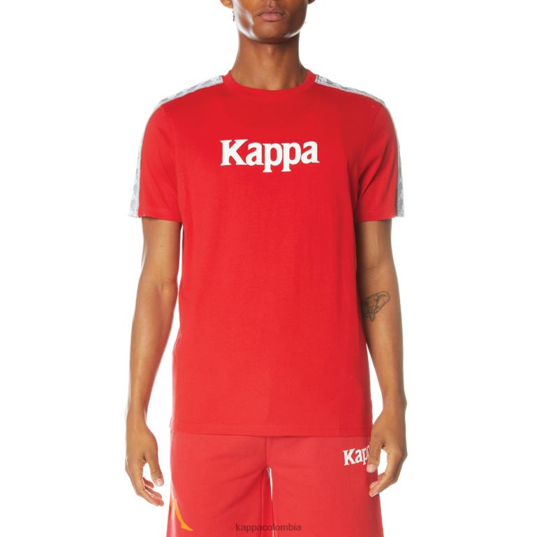 Kappa hombres camiseta 222 banda dabst rojo B8N4D141