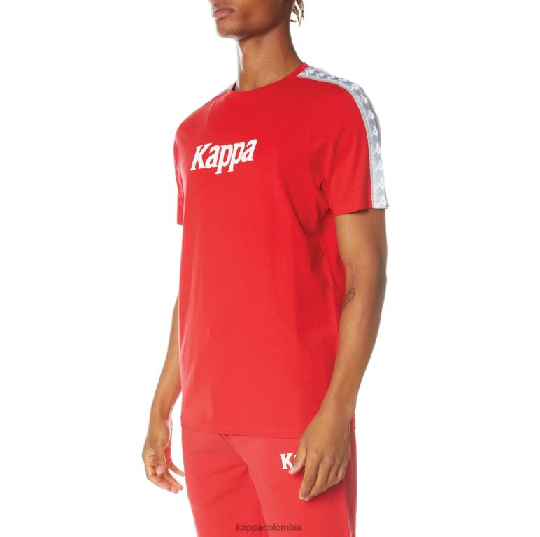 Kappa hombres camiseta 222 banda dabst rojo B8N4D141