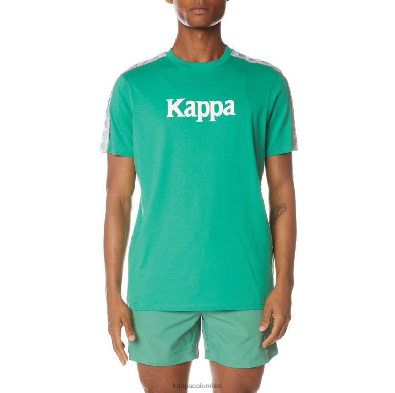 Kappa hombres camiseta 222 banda dabst verde B8N4D146