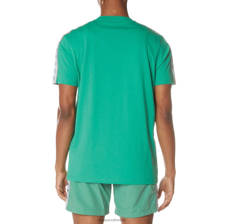 Kappa hombres camiseta 222 banda dabst verde B8N4D146