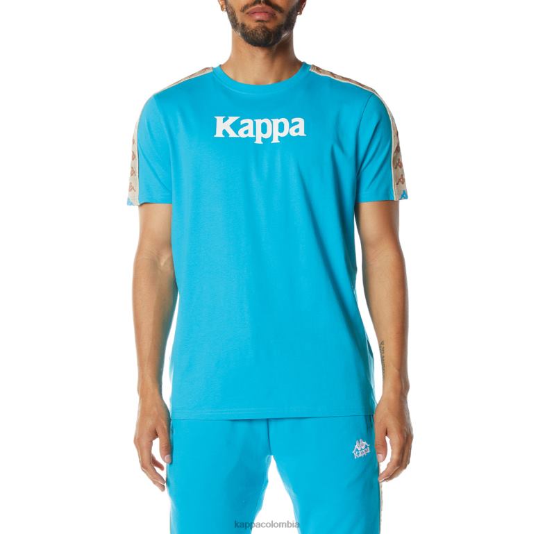 Kappa hombres camiseta 222 banda deto 2 aguamarina oscura B8N4D176