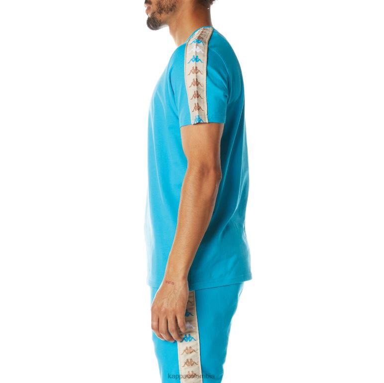 Kappa hombres camiseta 222 banda deto 2 aguamarina oscura B8N4D176