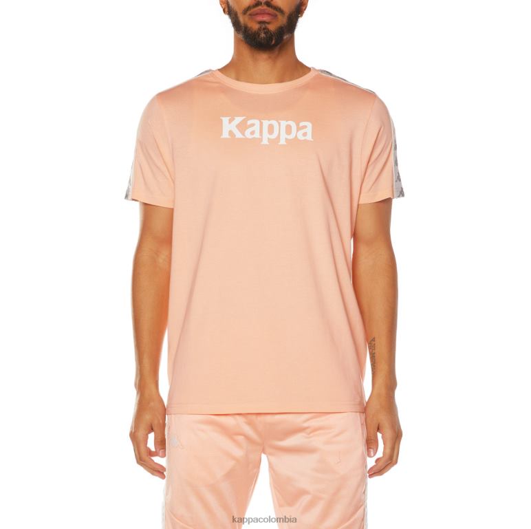 Kappa hombres camiseta 222 banda deto 2 durazno B8N4D175