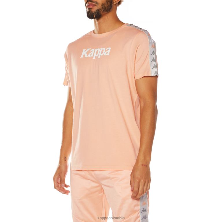 Kappa hombres camiseta 222 banda deto 2 durazno B8N4D175