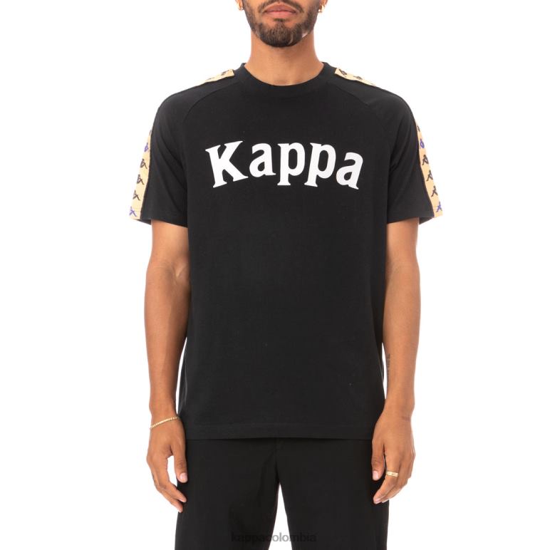Kappa hombres camiseta 222 banda deto negro B8N4D183