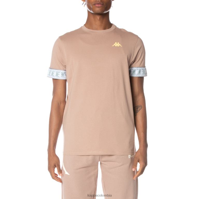 Kappa hombres camiseta 222 banda torby beige B8N4D154