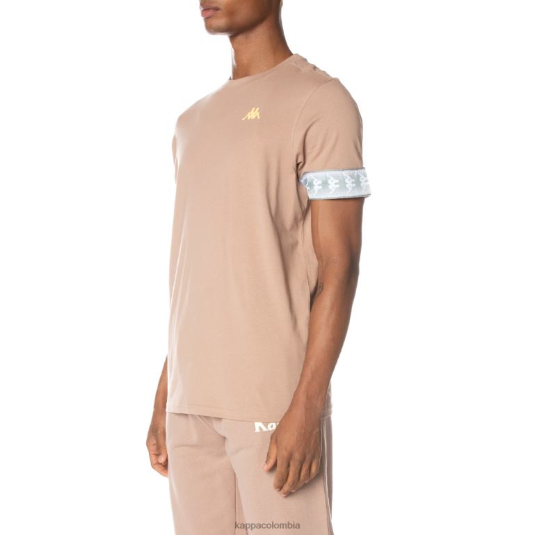 Kappa hombres camiseta 222 banda torby beige B8N4D154