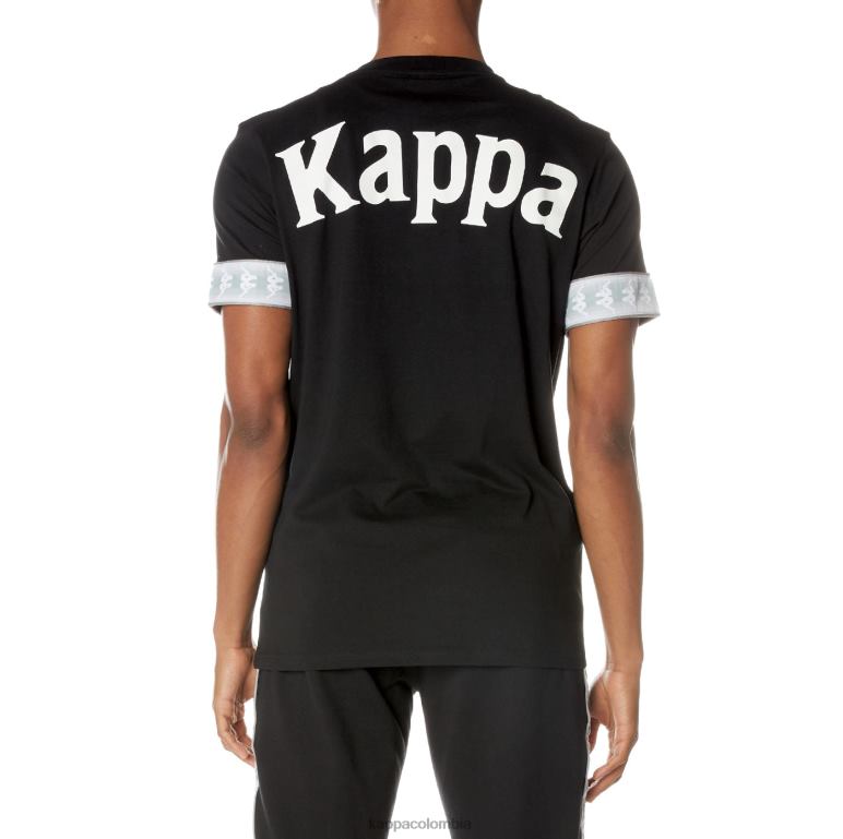 Kappa hombres camiseta 222 banda torby negro azabache B8N4D131