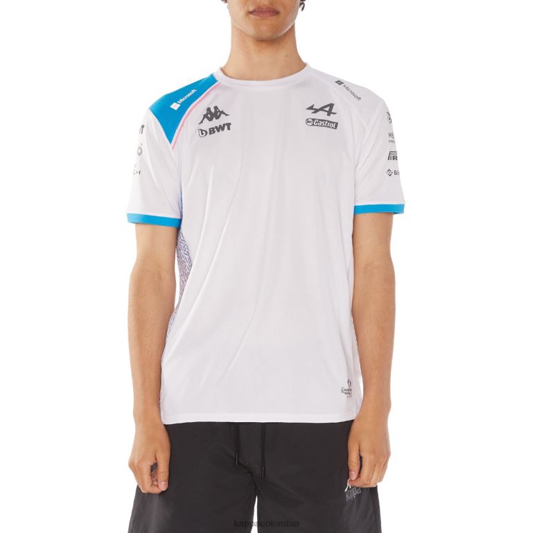 Kappa hombres camiseta abolim alpina f1 blanco azul B8N4D208