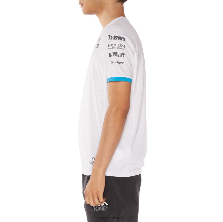 Kappa hombres camiseta abolim alpina f1 blanco azul B8N4D208