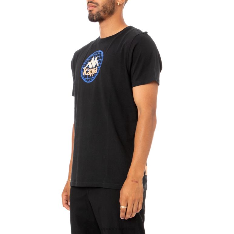 Kappa hombres camiseta ajoban autentica negro B8N4D182