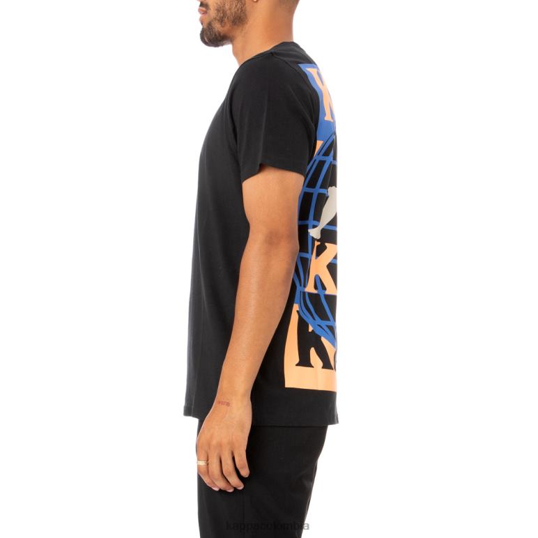 Kappa hombres camiseta ajoban autentica negro B8N4D182
