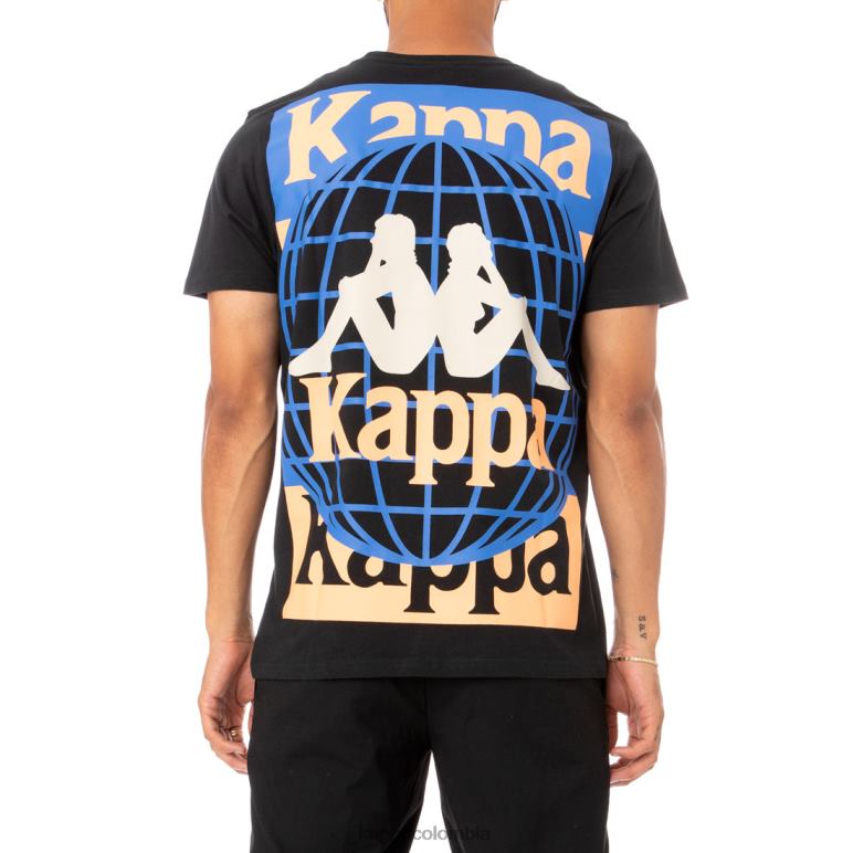 Kappa hombres camiseta ajoban autentica negro B8N4D182