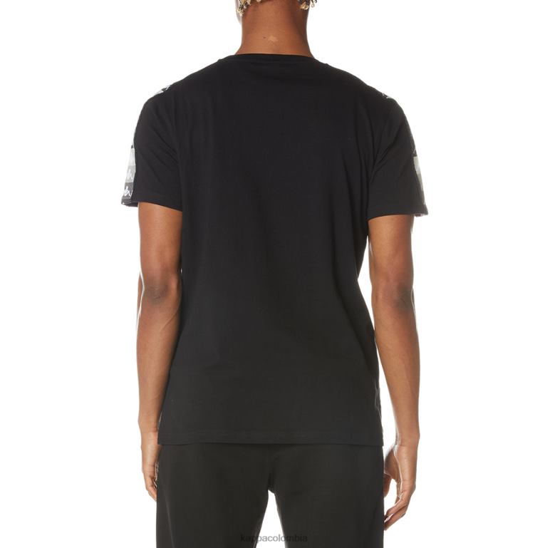 Kappa hombres camiseta artemisa auténtica azabache negro B8N4D125