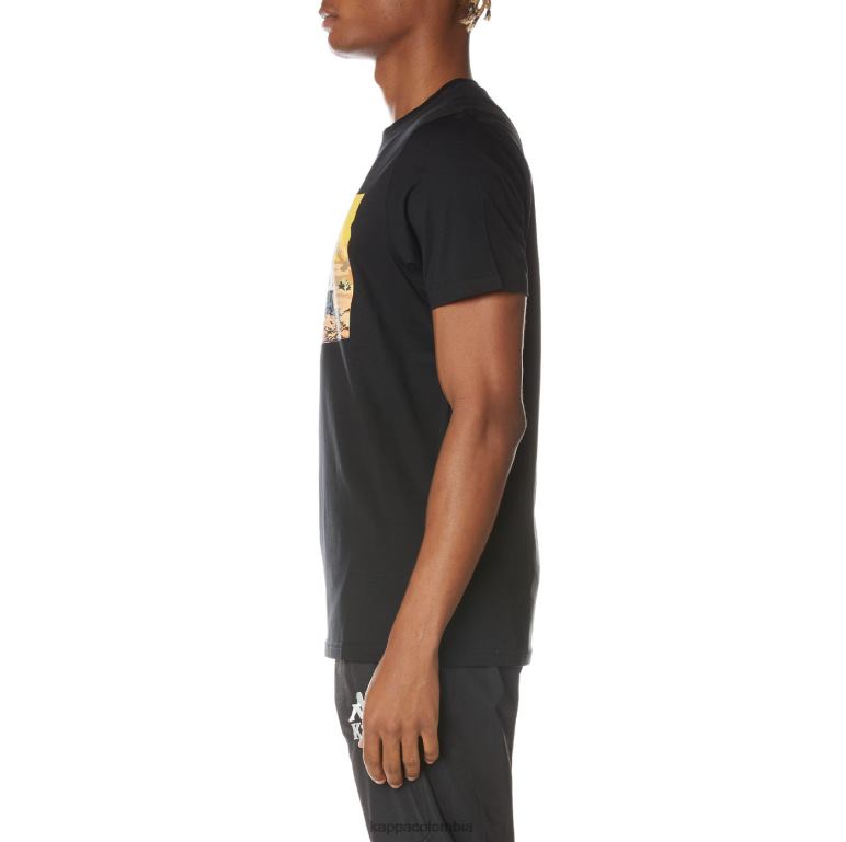 Kappa hombres camiseta autentica del cairo negro azabache B8N4D164