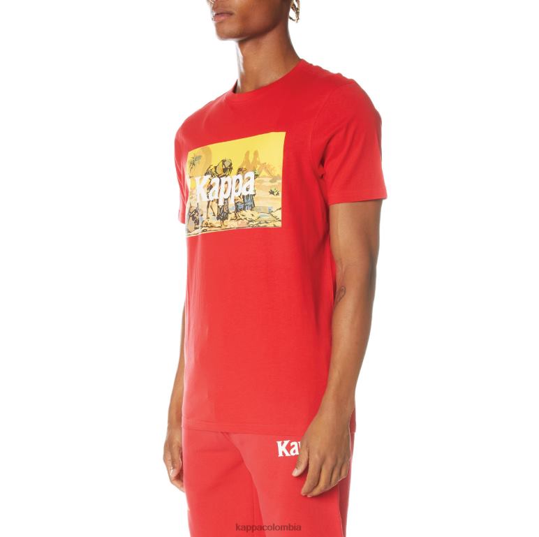 Kappa hombres camiseta autentica del cairo rojo B8N4D145