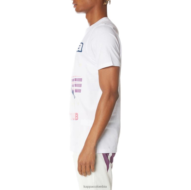 Kappa hombres camiseta con logo blanco B8N4D169