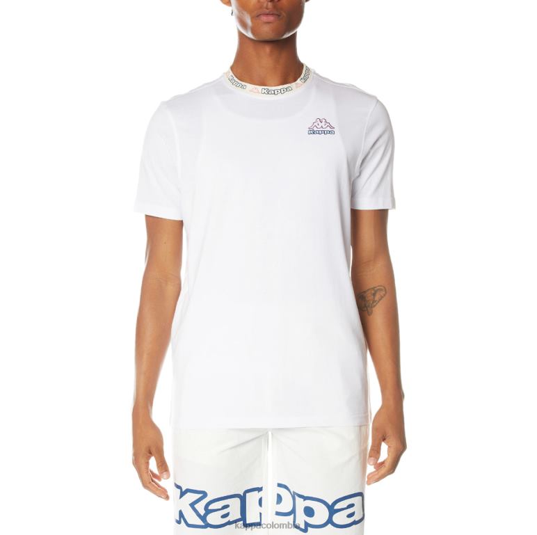 Kappa hombres camiseta con logo blanco B8N4D205