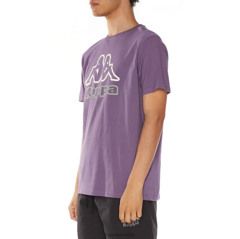 Kappa hombres camiseta con logo de ostesso Violeta B8N4D122
