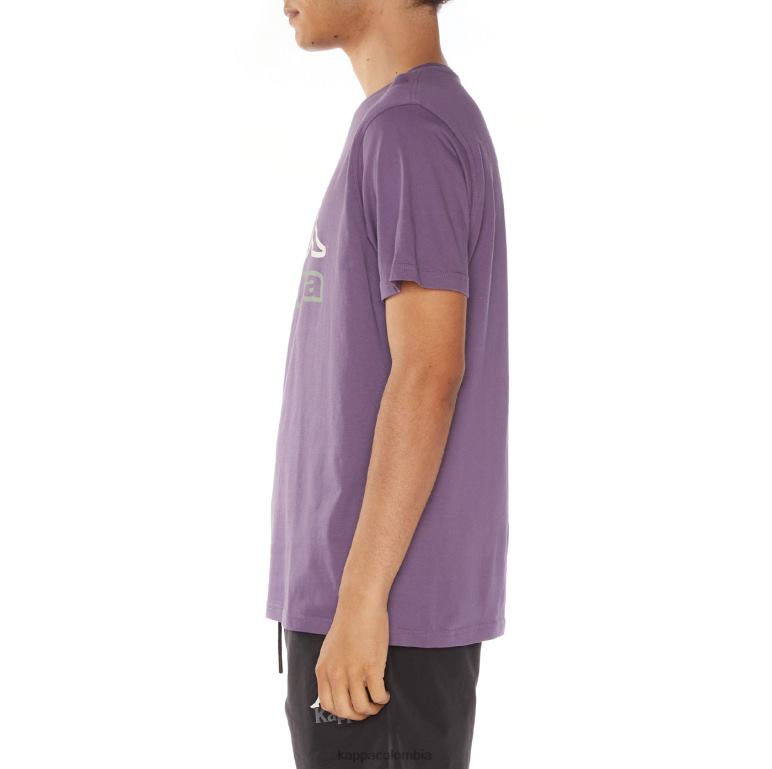 Kappa hombres camiseta con logo de ostesso Violeta B8N4D122