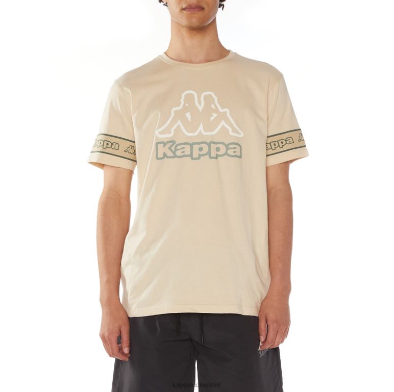 Kappa hombres camiseta con logo propio beige B8N4D113